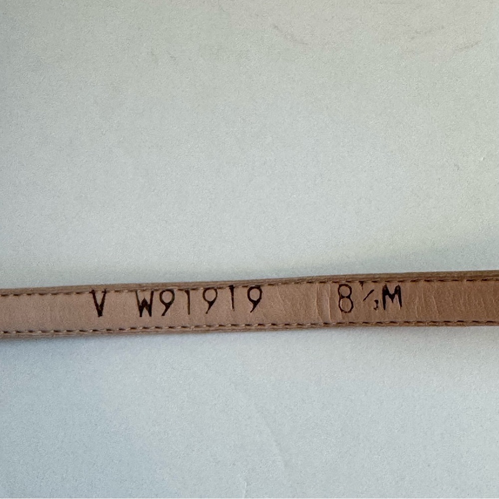 STUART WEITZMAN “Nearly Nude”  Block Heel Sandals Beige Tan Ankle Strap Size 8.5 - Picture 8 of 16